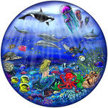 Charles Fazzino 3D Art Charles Fazzino 3D Art Our Sea of Tranquility (DX)